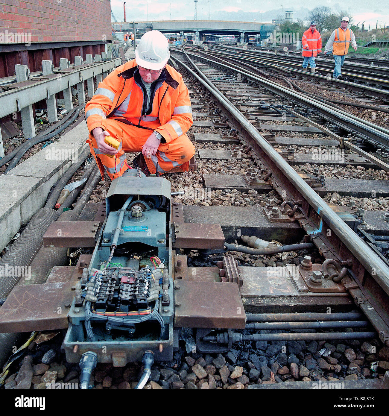 Monitoreo de la infraestructura ferroviaria de la red fotografías e