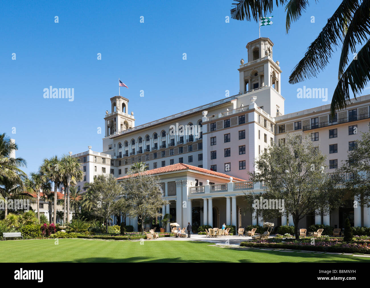 El famoso Breakers Hotel en Palm Beach, Gold Coast, Florida, EE.UU. Foto de stock