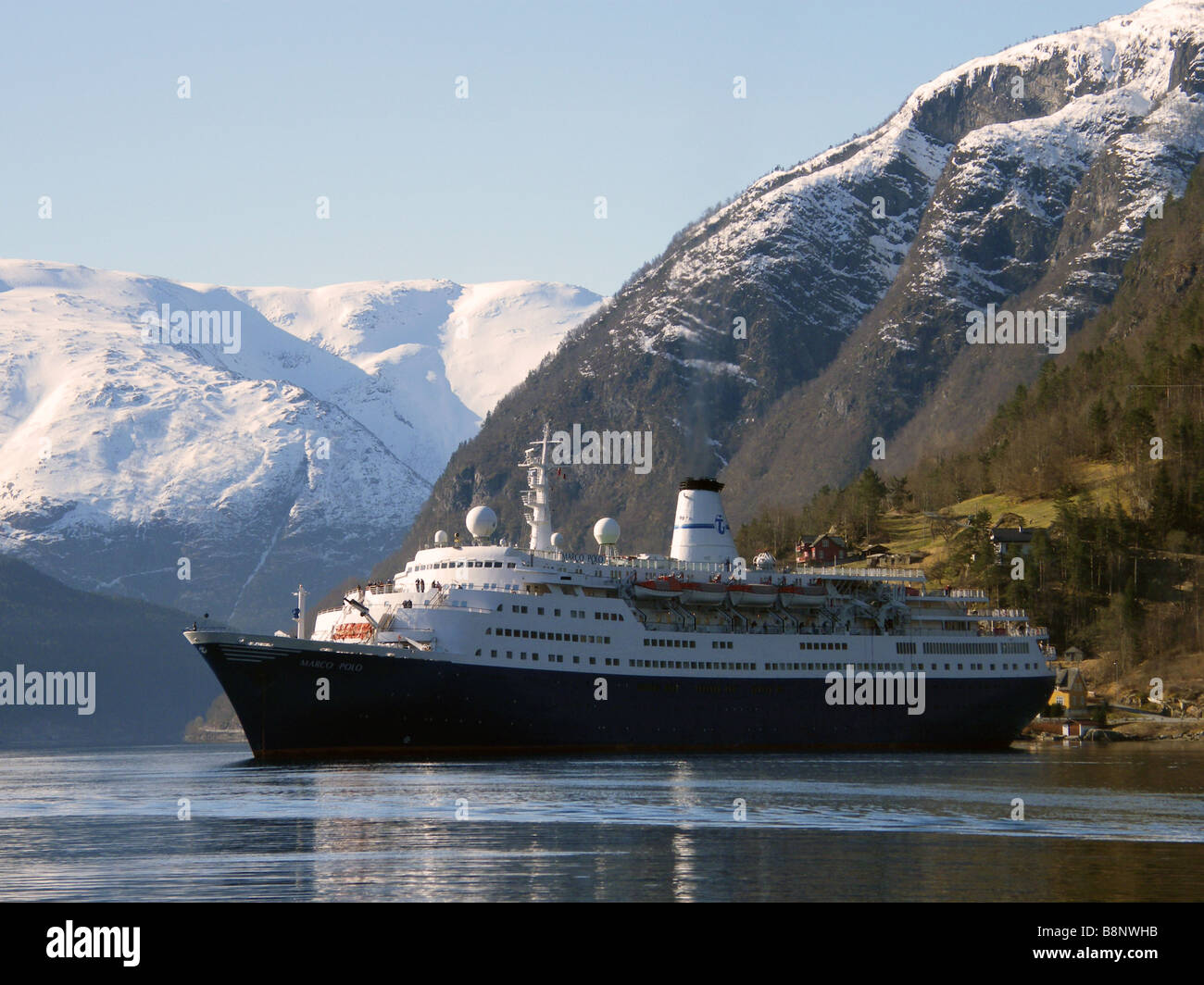 'Marco Polo' de cruceros en Noruega Foto de stock