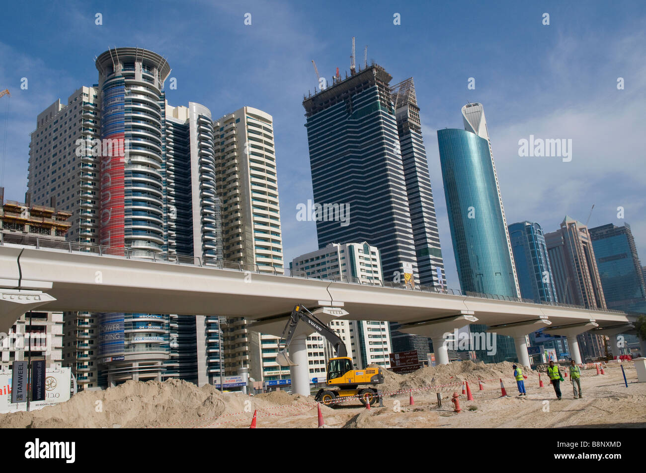 La moderna arquitectura contemporánea, Dubai, EAU Foto de stock