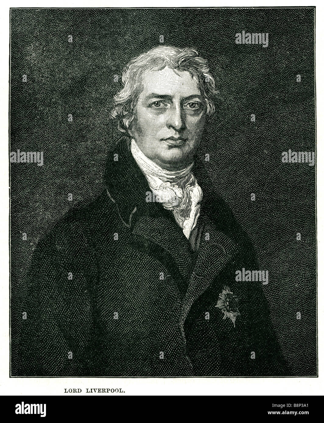 Robert Banks Jenkinson 2º Conde de Liverpool 1770 1828 político británico Primer Ministro Reino Unido Foto de stock