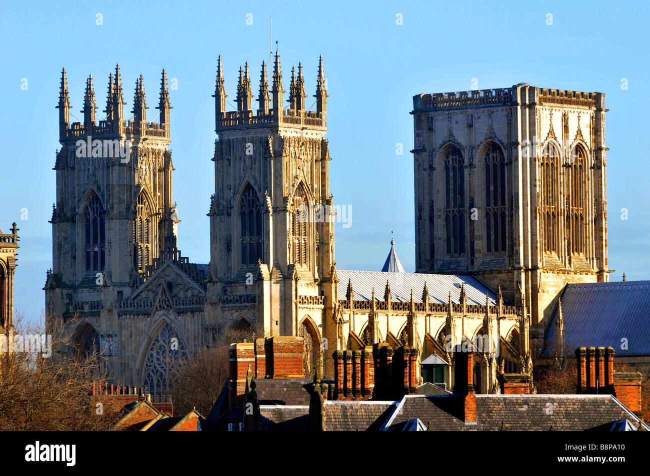 La Catedral de York Minster, Yorkshire, Inglaterra, Reino Unido Foto de stock