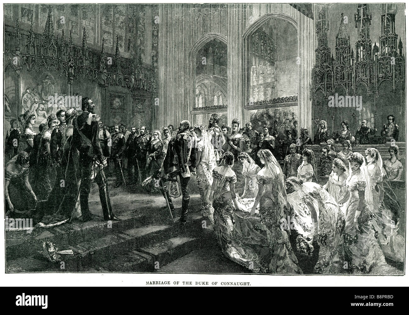 Matrimonio Duque de Connaught 1879 princesa Luisa Margarita de Prusia Arthur Foto de stock