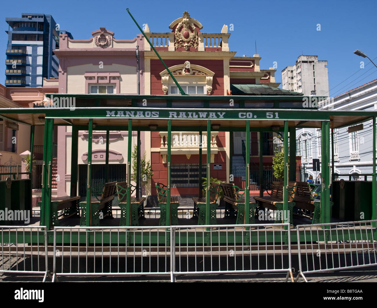 Un carro desde la antigua Manaos railway expuesto en la ...
