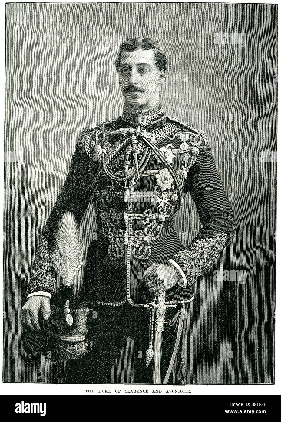 El príncipe Alberto Víctor Duque Clarence Avondale 1864 1892 la familia real británica Foto de stock