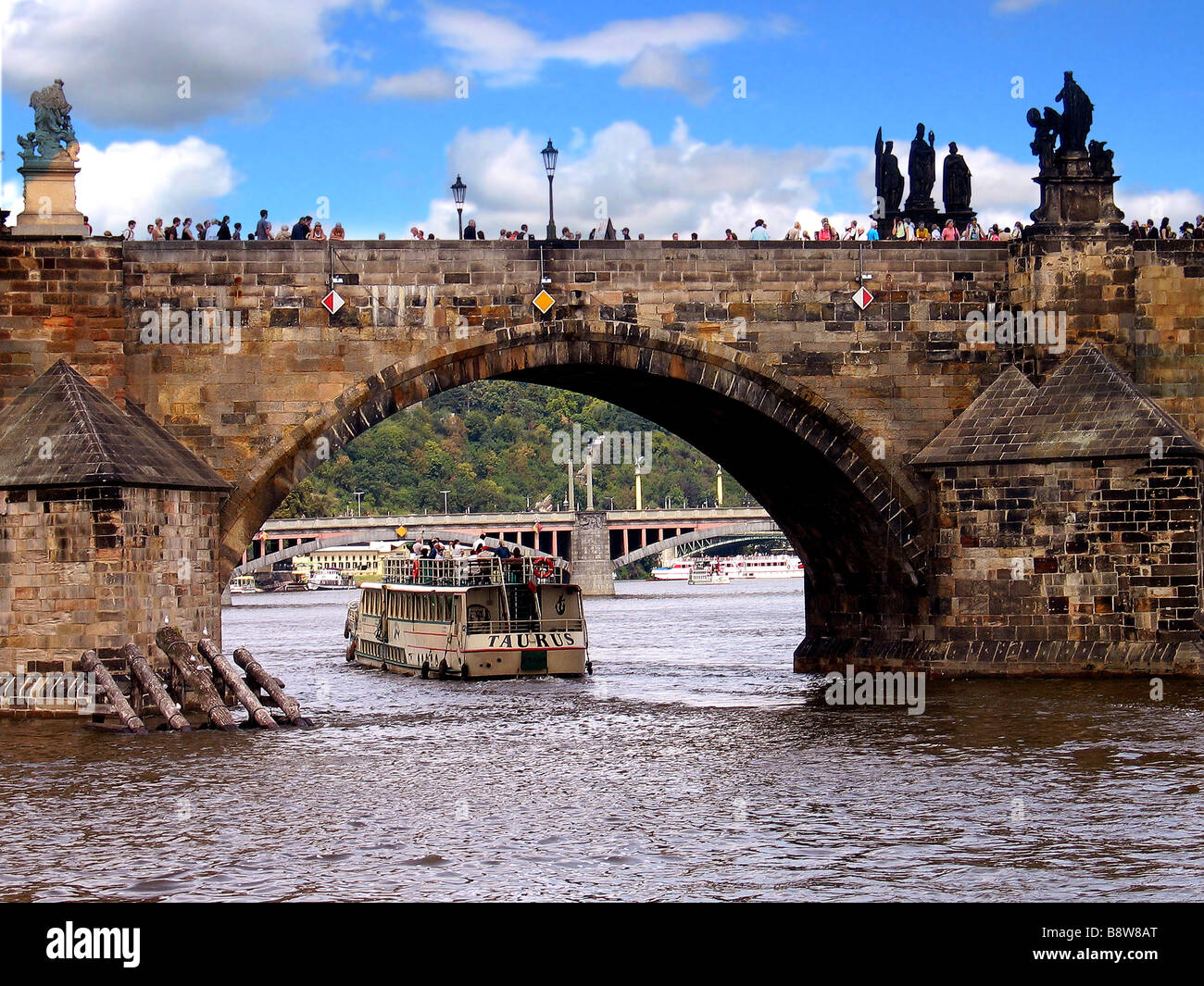 Puente de Carlos, Praga, República Checa Foto de stock