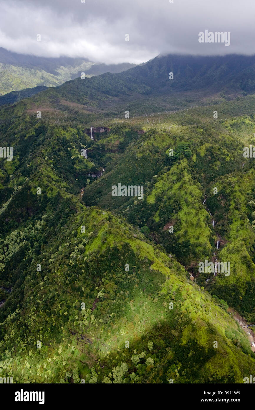Valle Hanapepe Kauai Hawaii EE.UU. Foto de stock