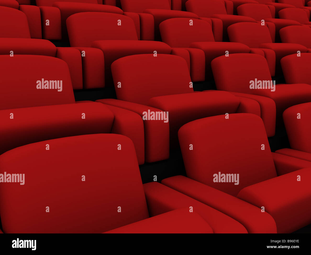 asientos de cine Foto de stock
