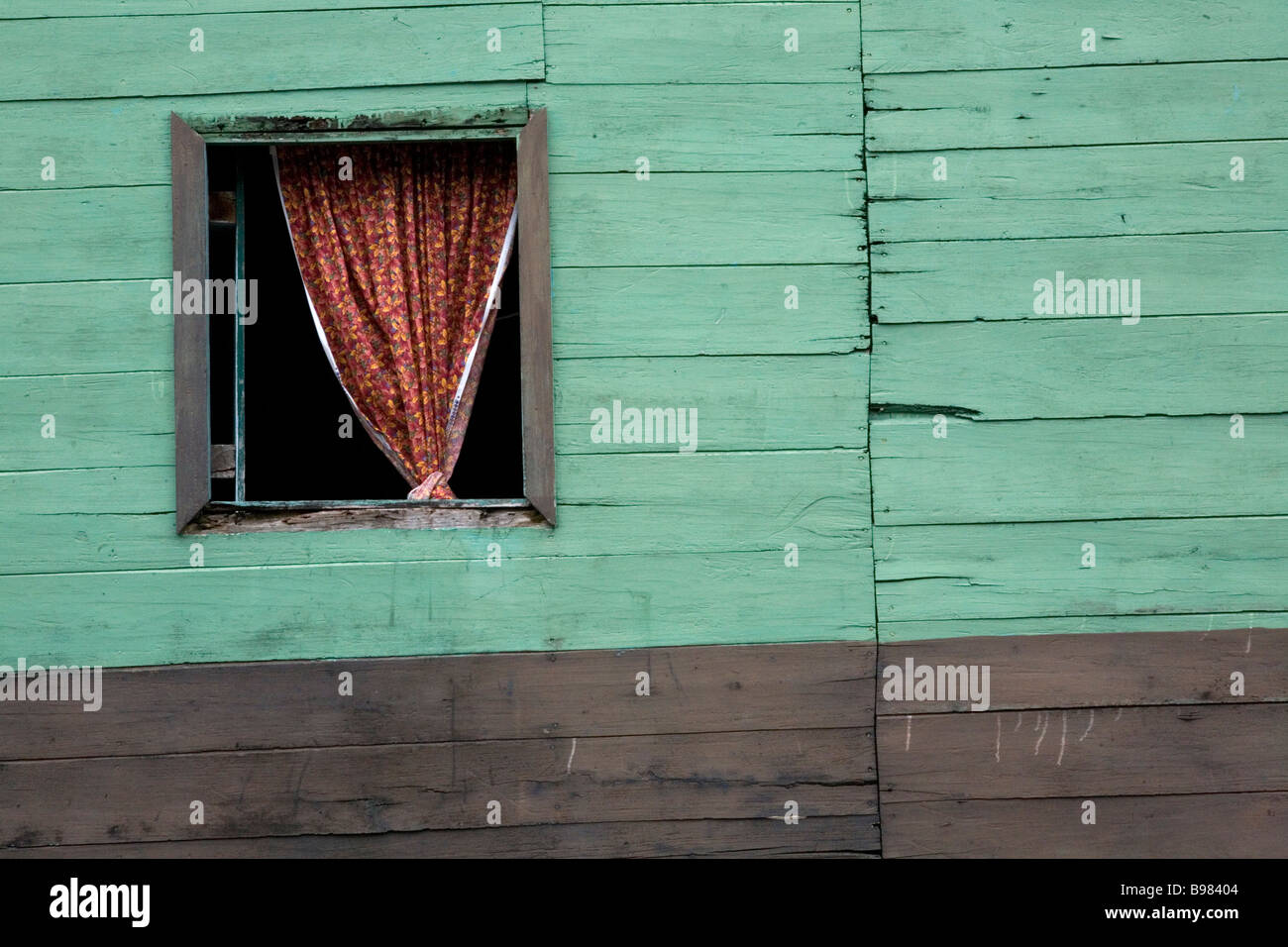 Una casa en El Castillo, Nicaragua. Foto de stock