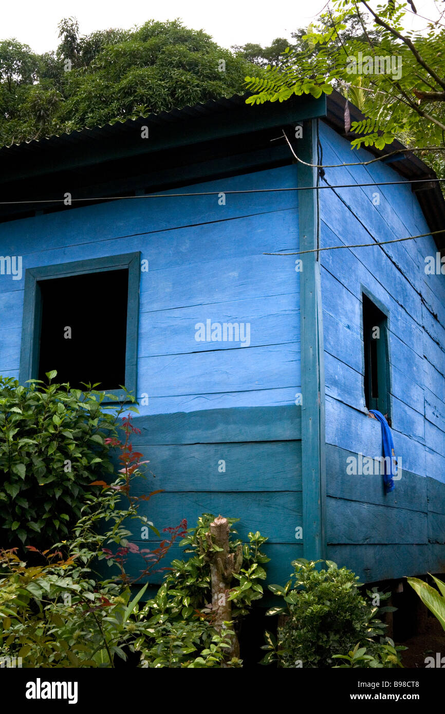 Una casa en El Castillo, Nicaragua. Foto de stock