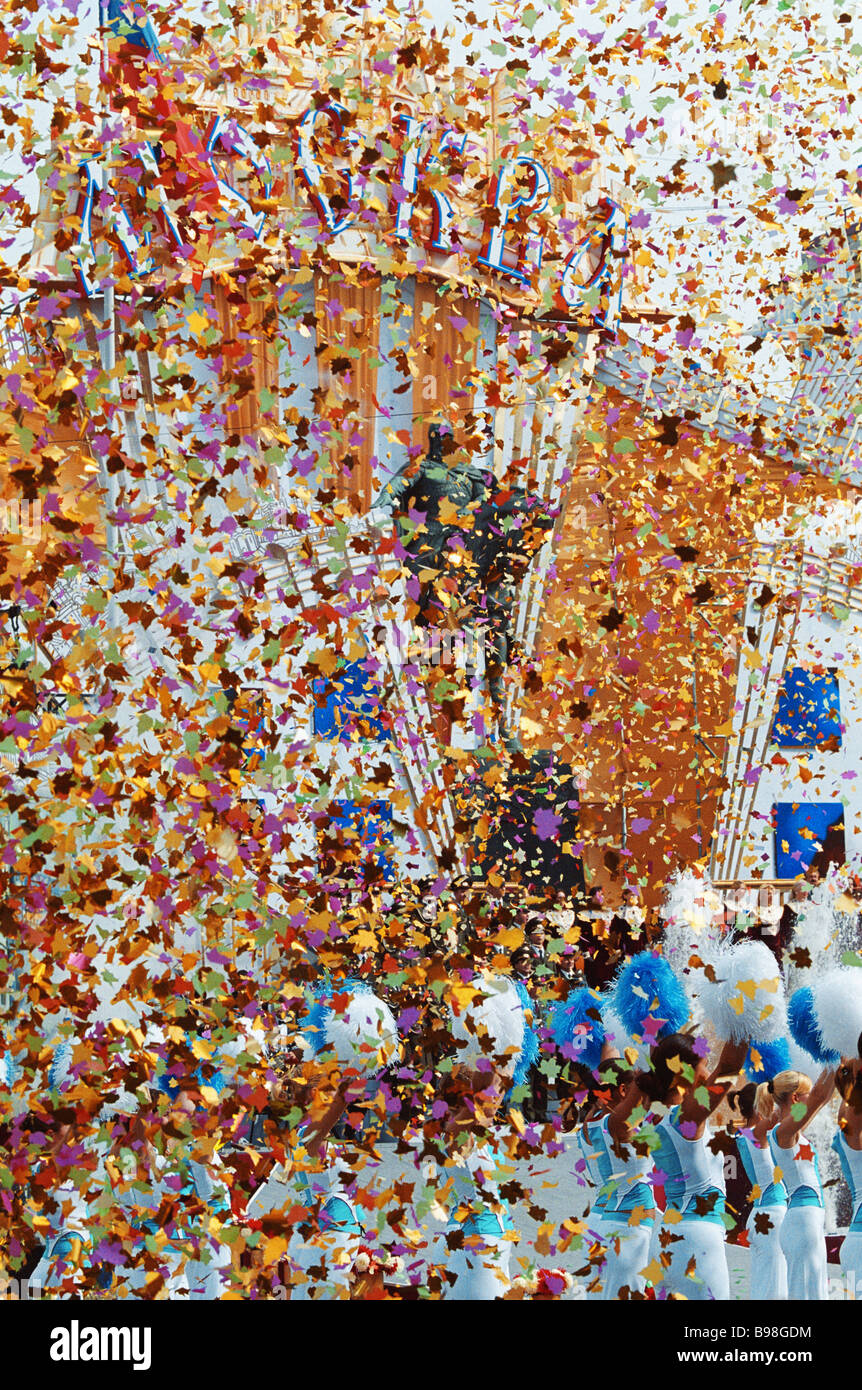 Las festividades del Día de la ciudad de Moscú Foto de stock