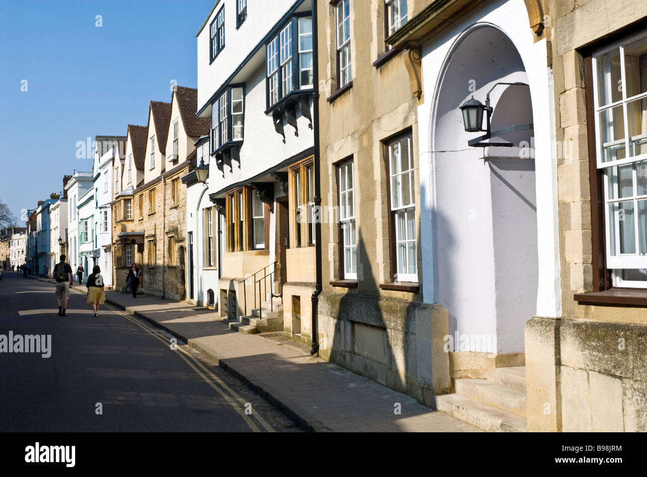 Holywell Street, Oxford, Inglaterra Foto de stock