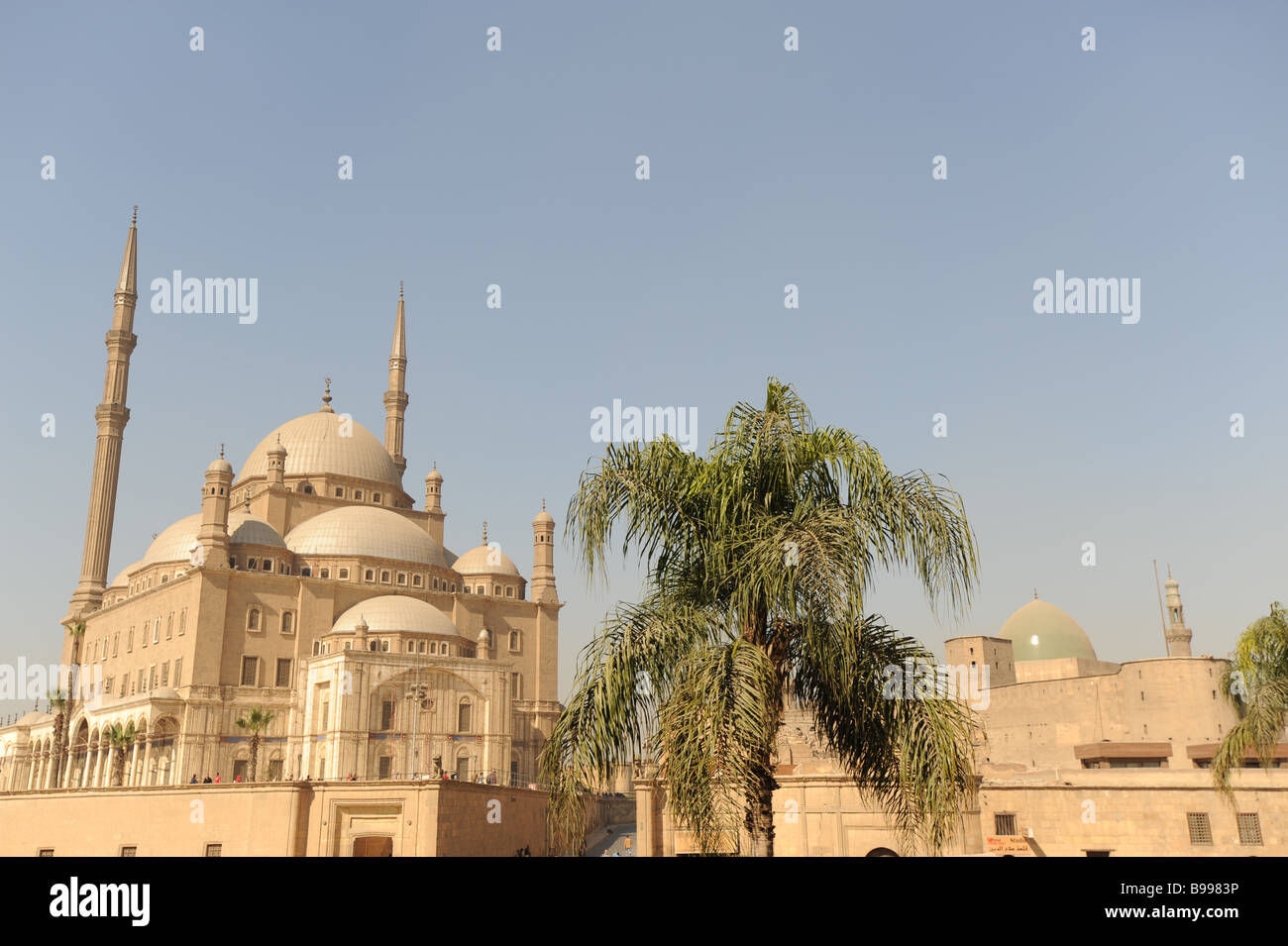 Egipto El Cairo la Ciudadela de Saladino, o Salah El Din y la Mezquita de Alabastro de Mohamed Ali Foto de stock