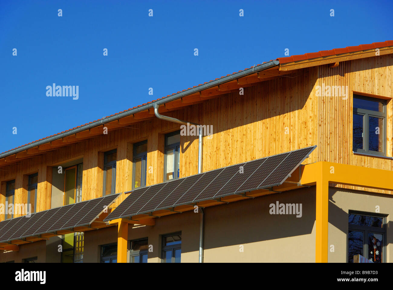 Planta solar Solaranlage 66 Foto de stock