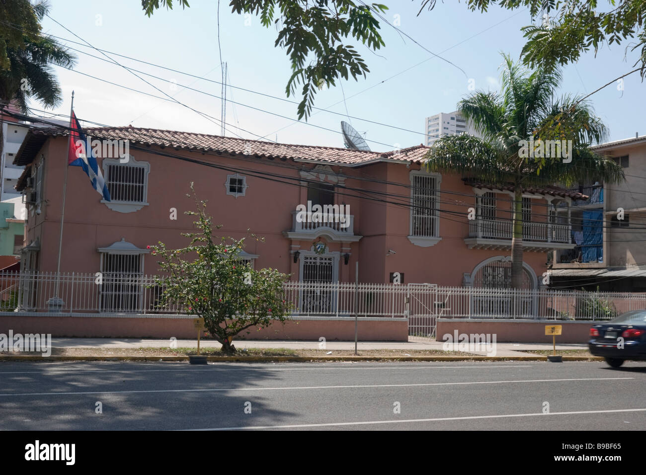 Embajada de Cuba. Ciudad de Panamá, República de Panamá, América Central Foto de stock