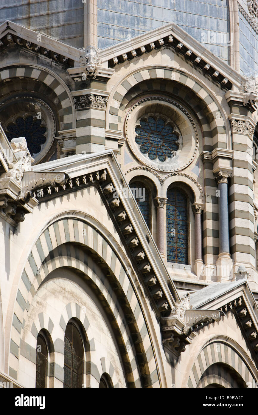 Francia Marsella Catedral de la Gran Bouches du Rhone Foto de stock
