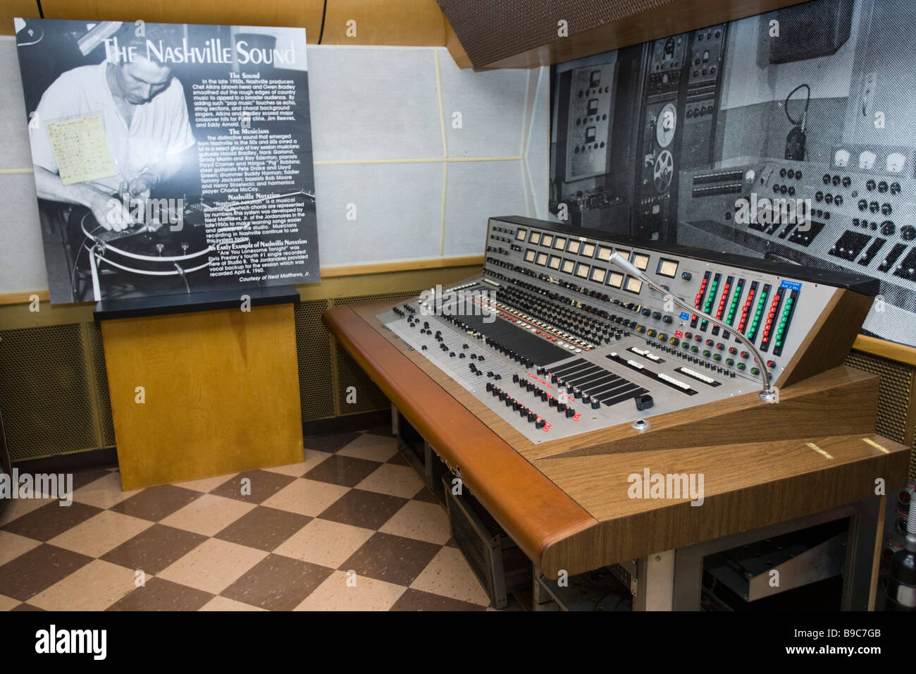 RCA Studio B de Nashville, Tennessee, EE.UU. Foto de stock