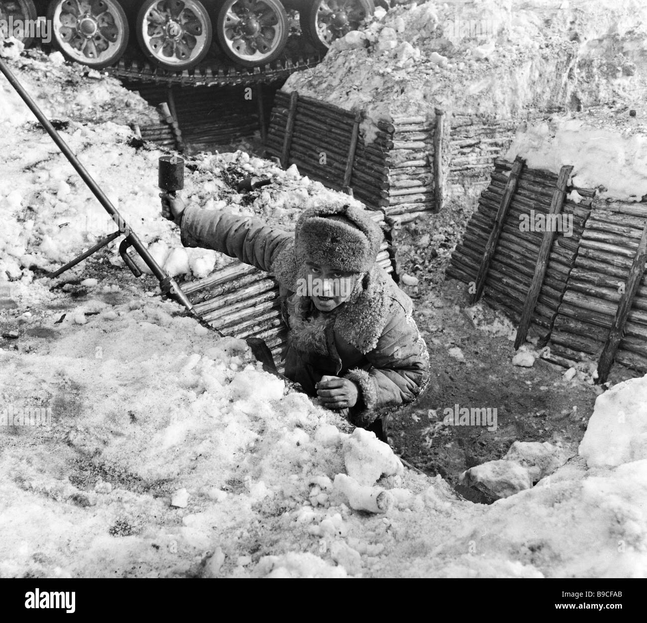 Una escena de la película La Batalla de Moscú Fotografía de stock Alamy