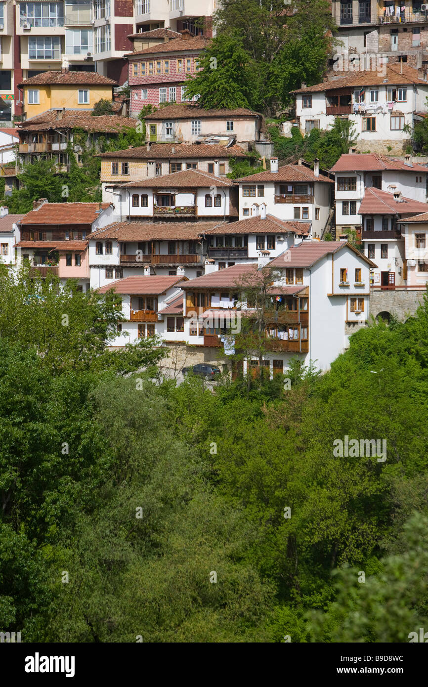 Casas Colgantes el desfiladero de Tarnovo Bulgaria de stock - Alamy