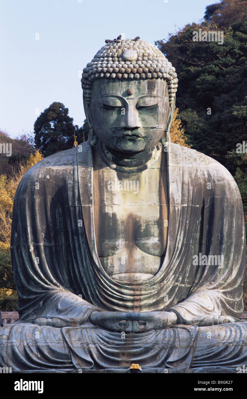 Japón Kamakura Big Buddha Daibutsu De La Serie De Otoño Asia Tokio Honshu Buddhastatue Estatua 1404