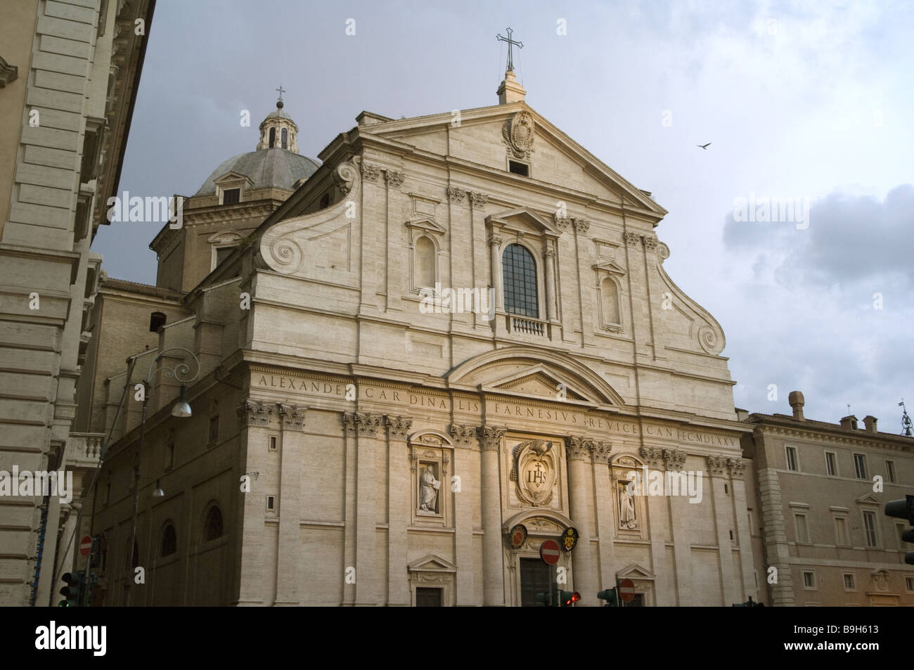 Italia Il Gesù fachada de la Iglesia de Roma Fotografía de stock - Alamy