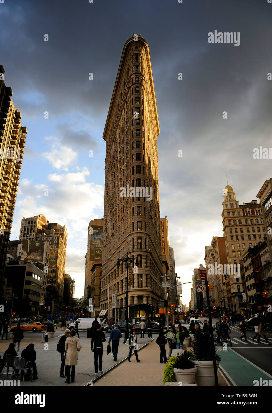 Flatiron Building, Nueva York, EE.UU. Foto de stock