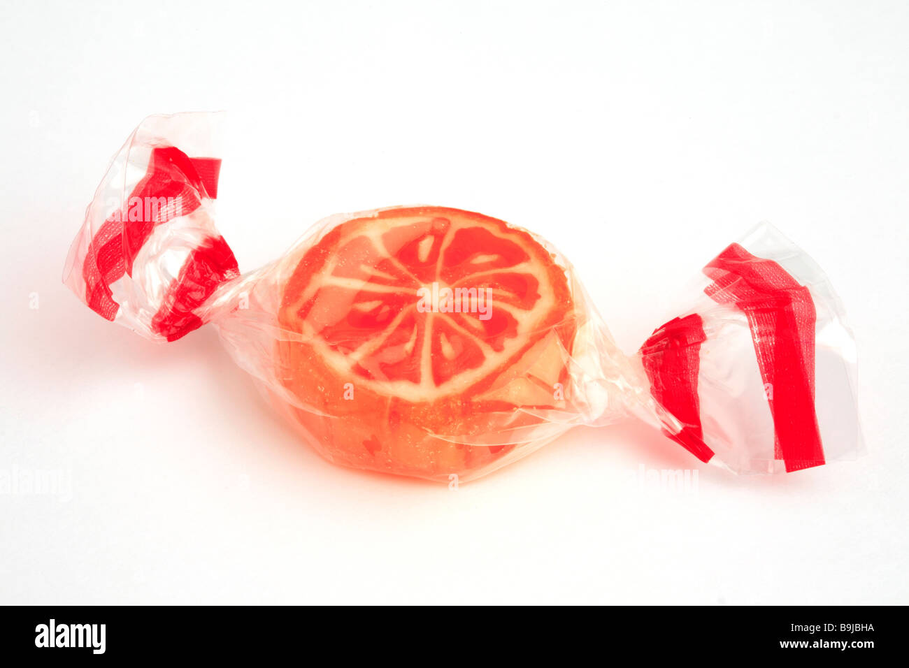 Un solo caramelos de fruta Foto de stock