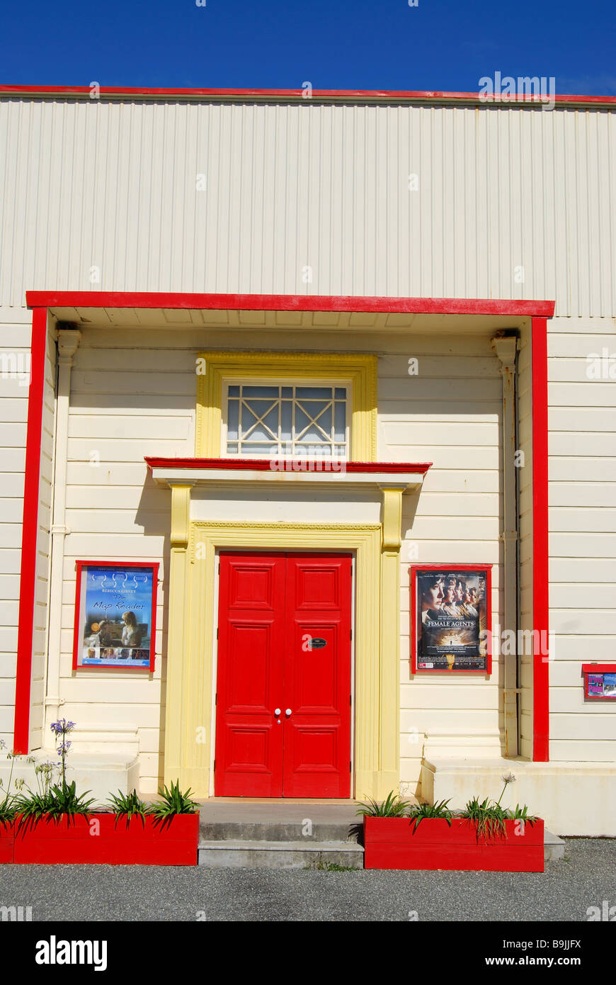 Crooked Mile cine parlante edificio, Revell Street, Hokitika, distrito de Westland, Costa oeste, Isla del Sur, Nueva Zelanda Foto de stock
