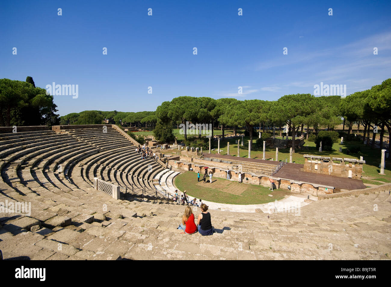Italia, Lazio, Ostia Antica, teatro Foto de stock