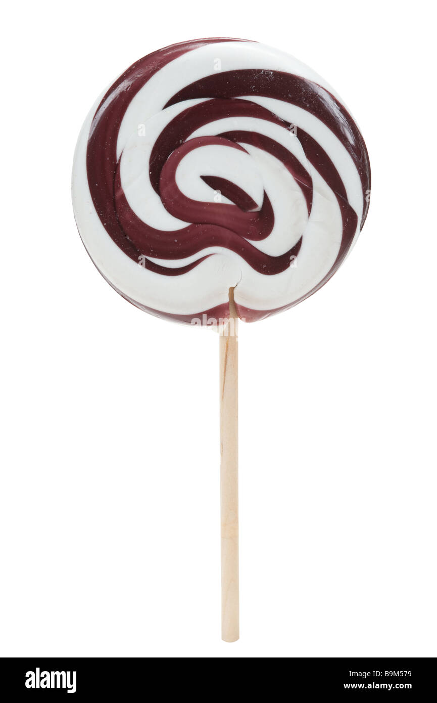 Colorido lollipop aislado sobre un fondo blanco. Foto de stock