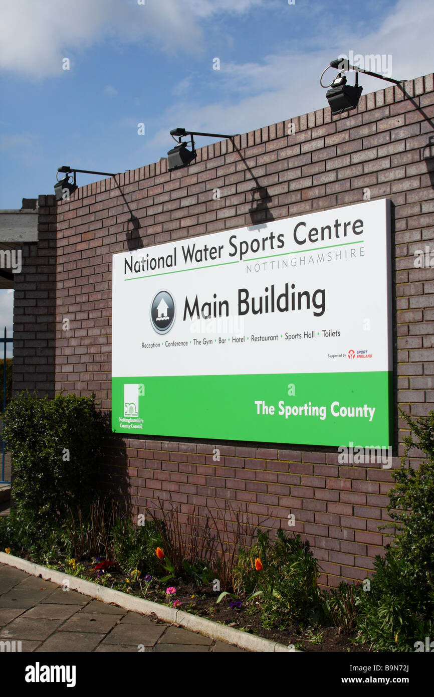 El Centro Nacional de Deportes Acuáticos, Holme Pierrepont, Nottingham, Inglaterra, Reino Unido. Foto de stock