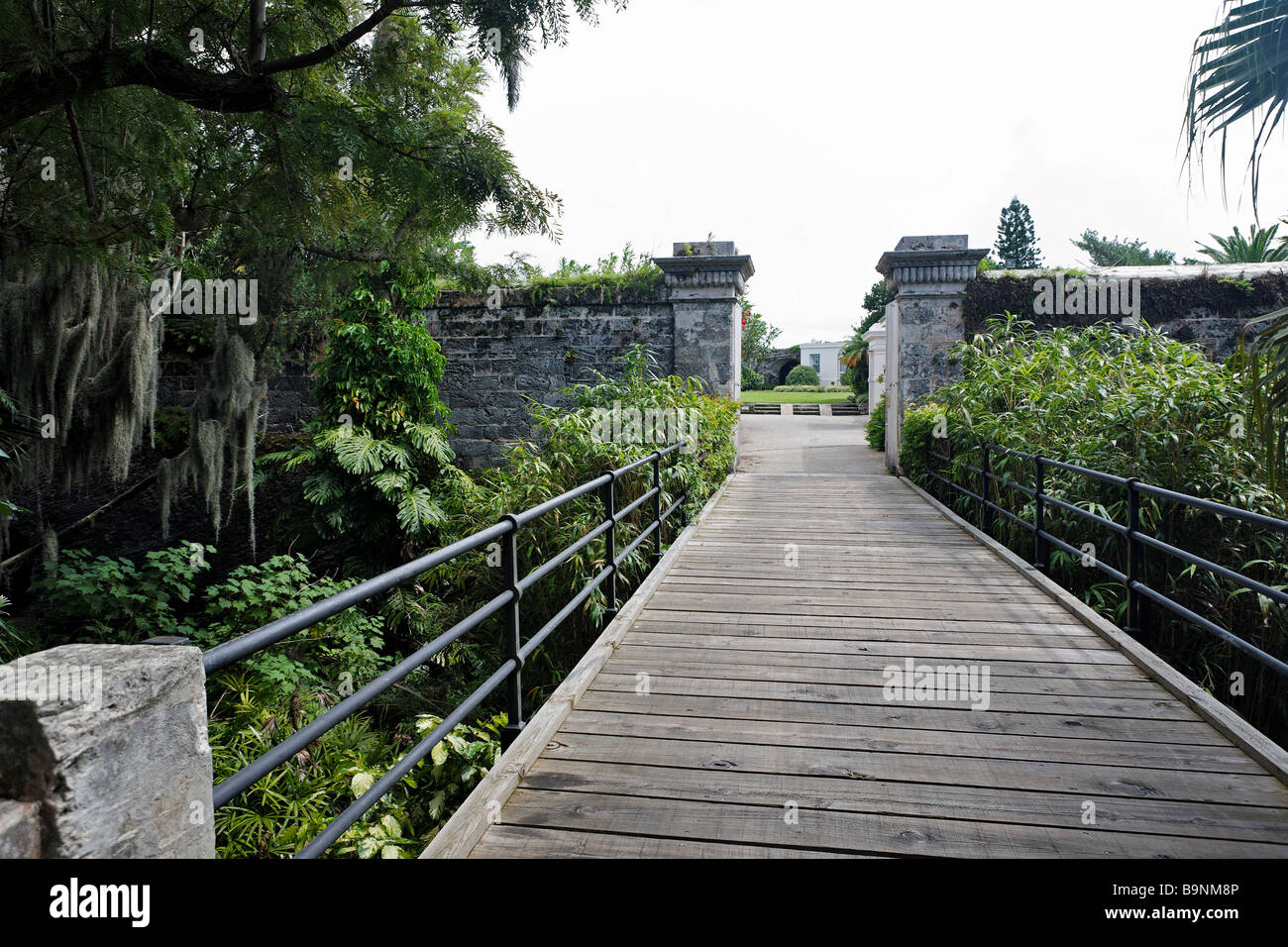 Entrada Puente de Fort Hamilton Bermuda Foto de stock