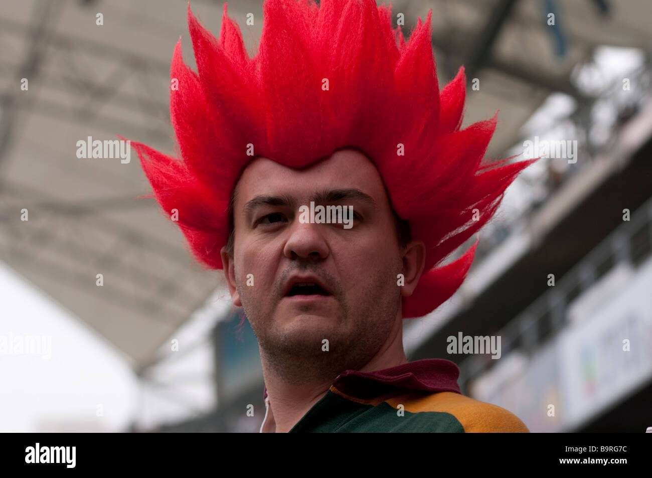 Un juerguista en el Hong Kong Rugby Sevens Foto de stock