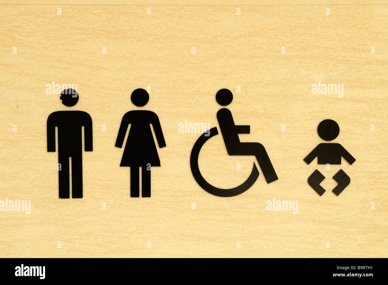 ▷ Cartel aseos caballero discapacitados