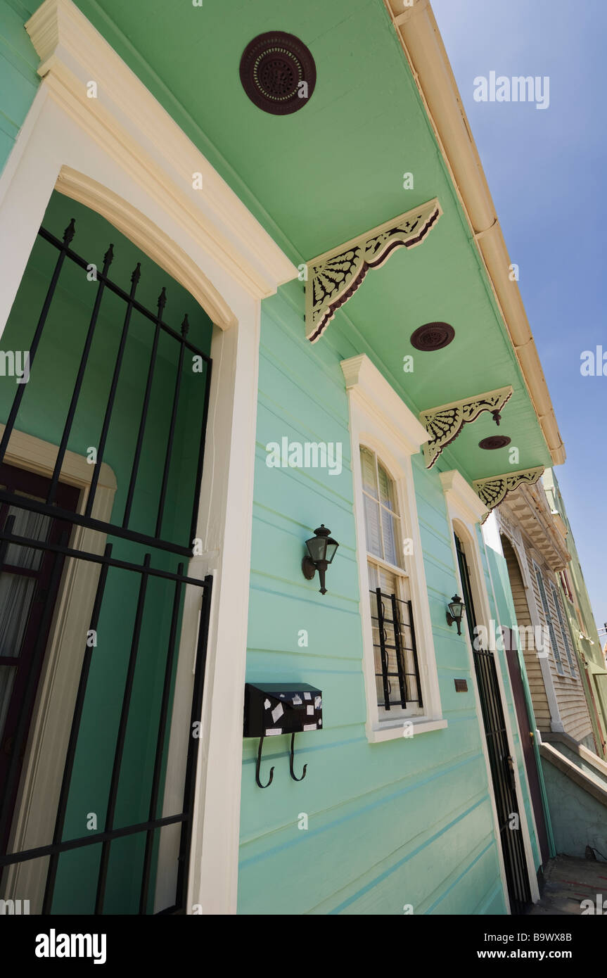 Casa de típica arquitectura criolla en Nueva Orleans Fotografía de