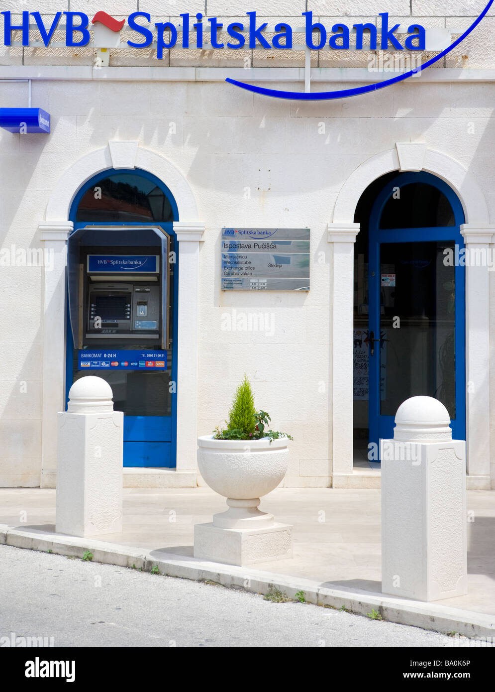 La isla de Brac Pucisca Splitska Banka Dalmacia Croacia Foto de stock