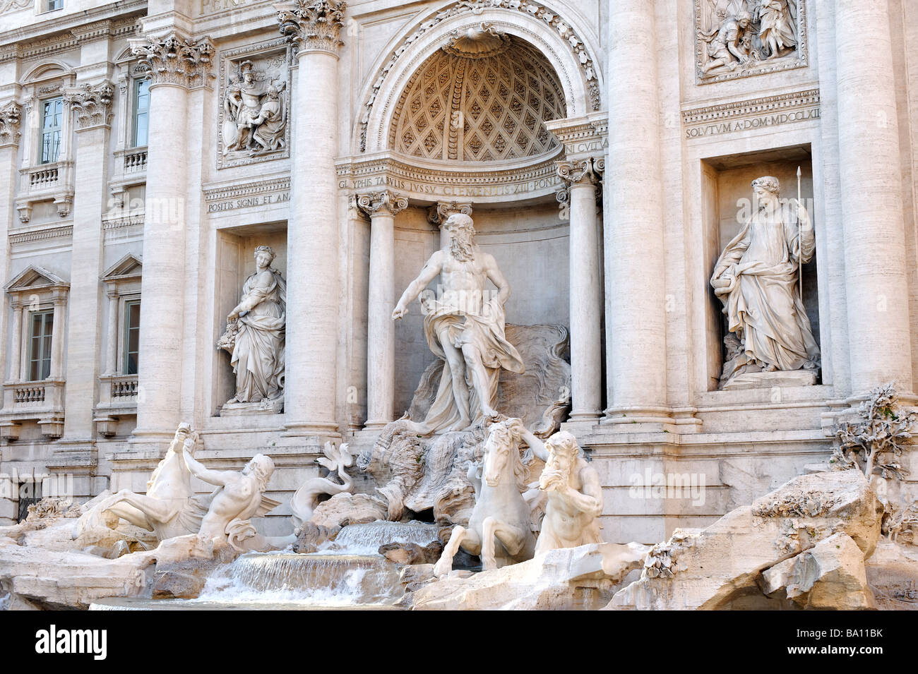 Fontana de Trevi Roma Italia Foto de stock