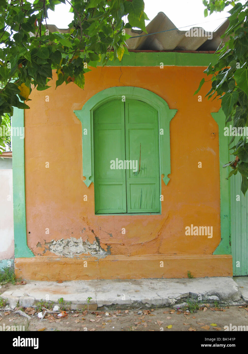Coloridas casas de Los Roques Venezuela América del Sur Fotografía de