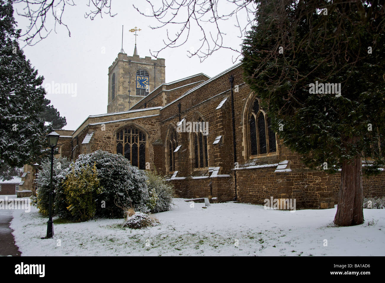 Iglesia de St Andrews Biggleswade, Inglaterra Foto de stock