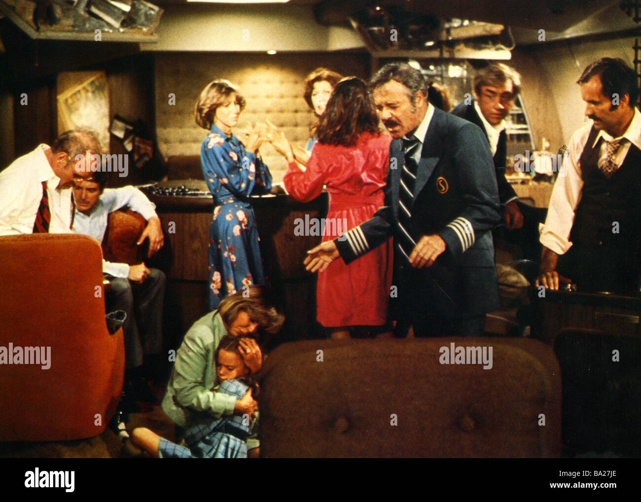 Aeropuerto '77 - 1977 película Universal con Jack Lemmon Foto de stock