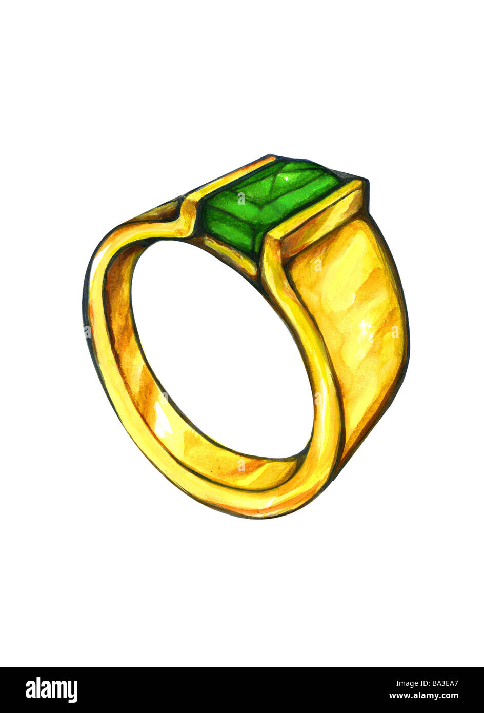 Ilustración gráfica de anillo de oro dibujo acuarela joyas de oro joyas de  oro anillo anillo de metal noble joya de oro Joyería de Piedra Fotografía  de stock - Alamy