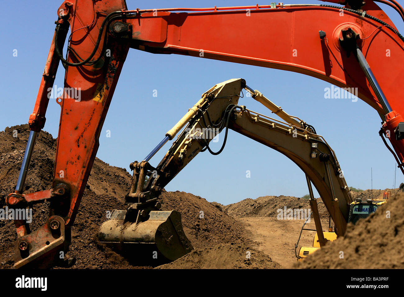 De excavación Foto de stock