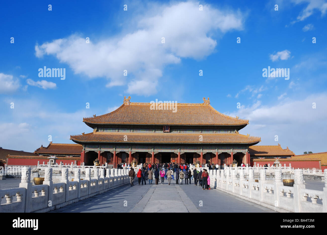 La Ciudad Prohibida de Beijing. Foto de stock
