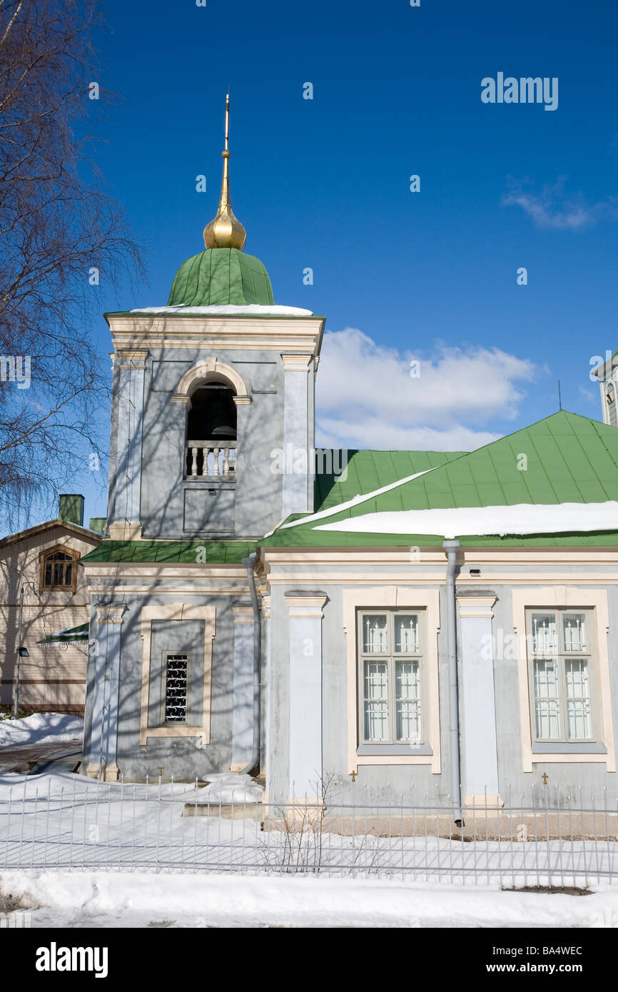 Antigua Iglesia cristiana ortodoxa en Lappeenranta Finlandia Foto de stock