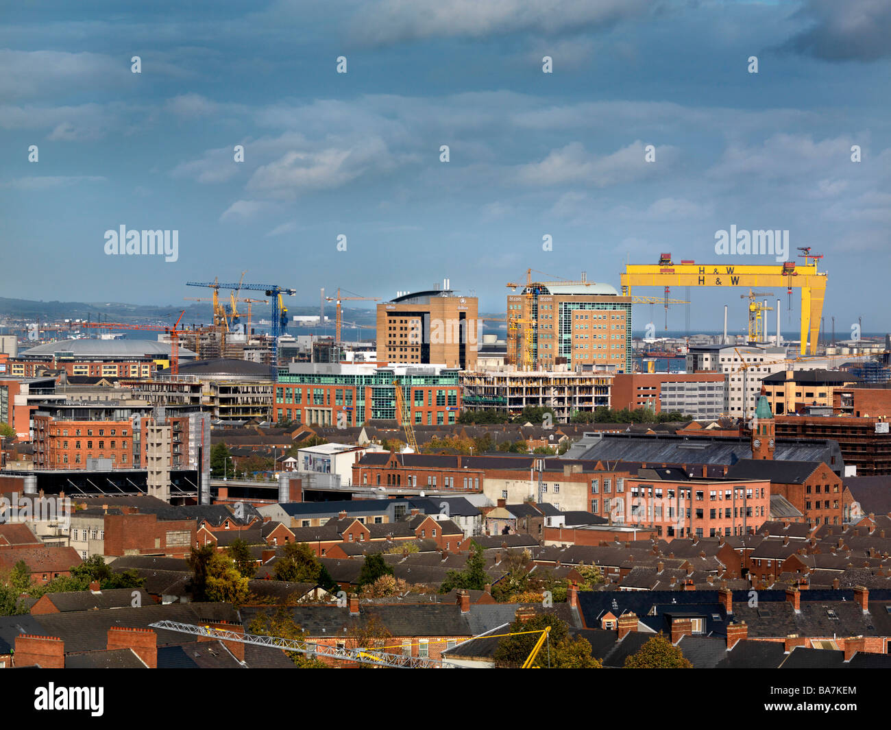 Vista de Belfast, Irlanda del Norte Foto de stock