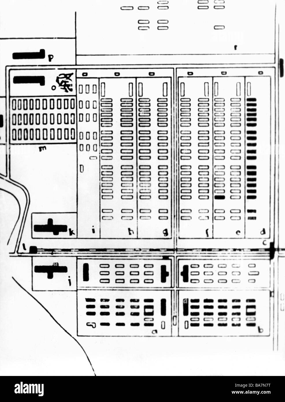 Mapa de campos de concentración fotografías e imágenes de alta