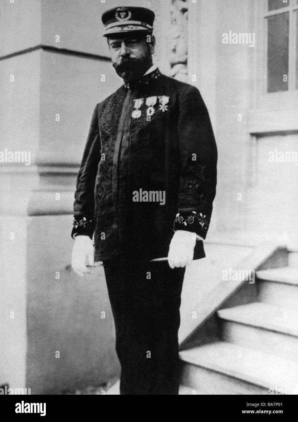 Sousa, John Phillip, 6.11.1854 - 6.3.1932, compositor estadounidense, de media longitud, en uniforme, foto, alrededor de 1880, Foto de stock
