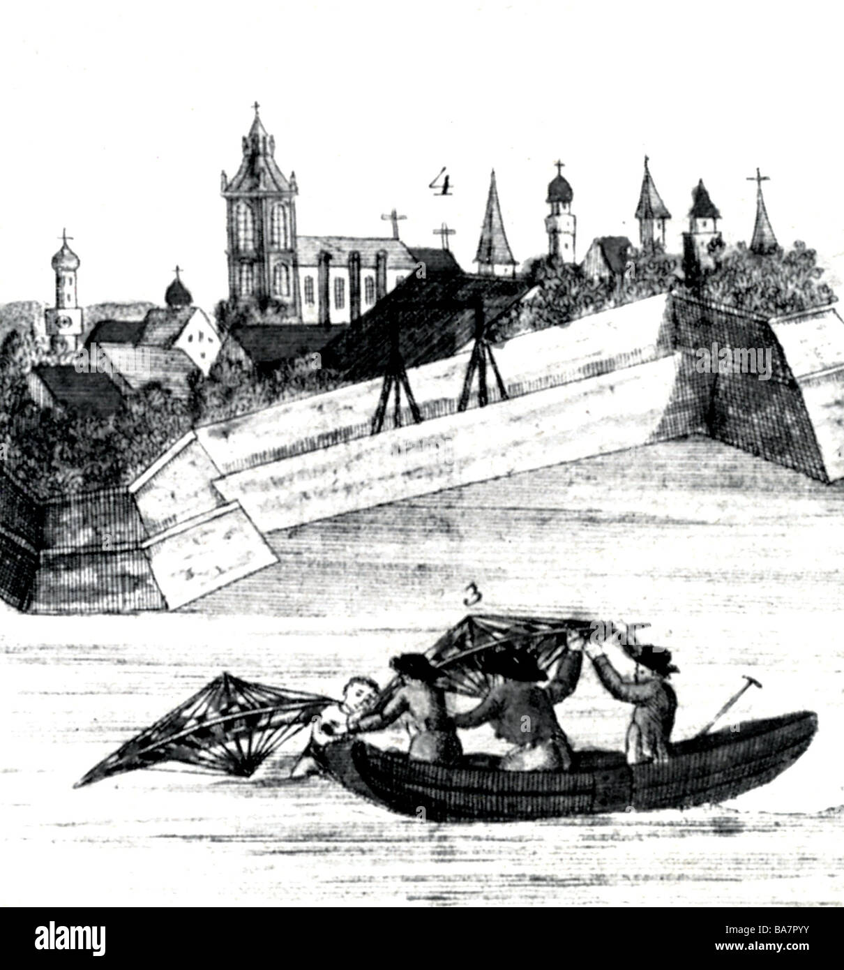 Albrecht Ludwig Berblinger Imágenes De Stock & Albrecht Ludwig