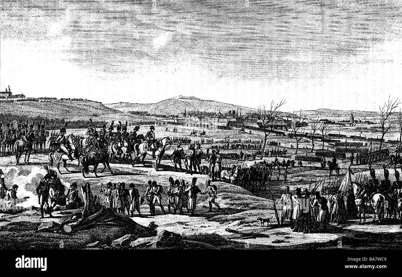 Eventos, Guerra de la Tercera Coalición 1805, entrega de los austriacos