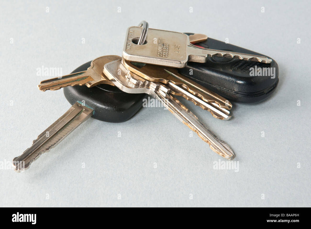 Paquete de claves y coche chipkey abrepuertas remoto Foto de stock